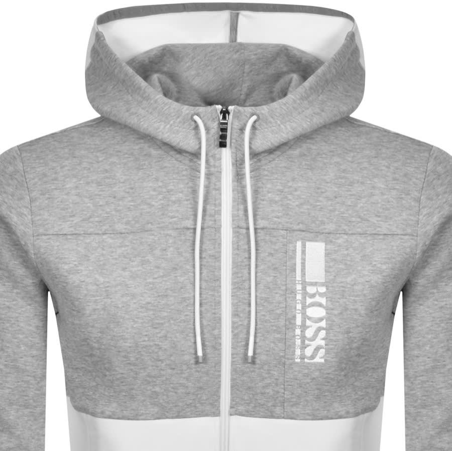 Alternative Image for ProductBOSS Saggy 1 Full Zip Hoodie Grey2